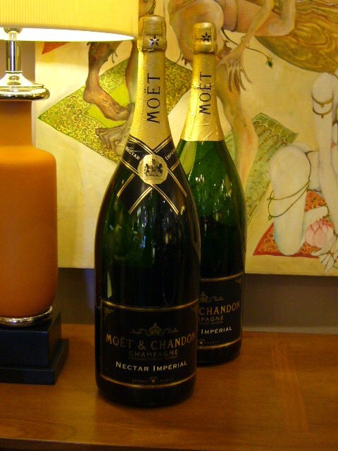 Massive Moet & Chandon Champagne Bottles Mathusalem In Excellent Condition In Miami, FL