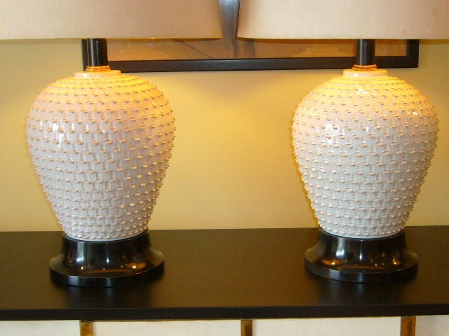 Stunning Paul Laszlo Pottery Table Lamps