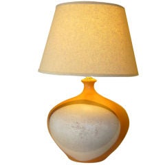 Fat 60's David Cressey style  Pottery Table Lamp