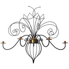 Butterfly Form 5 Light Candle Sconce