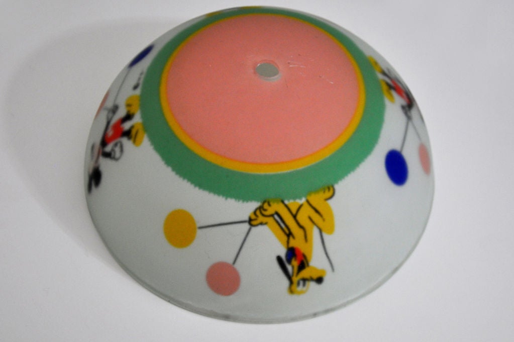 Mid-20th Century Mickey Mouse Ceiling Fixture Shade