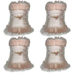 SET OF FOUR VINTAGE 1940S LAMP SHADES