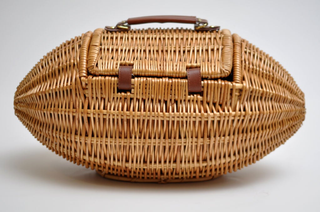 football shaped basket