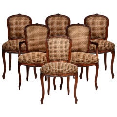 Set Of Six Louis XV Style Chairs