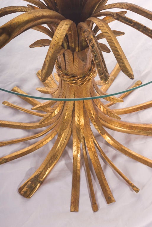 Pair of Italian Gilt "Wheat" Tables