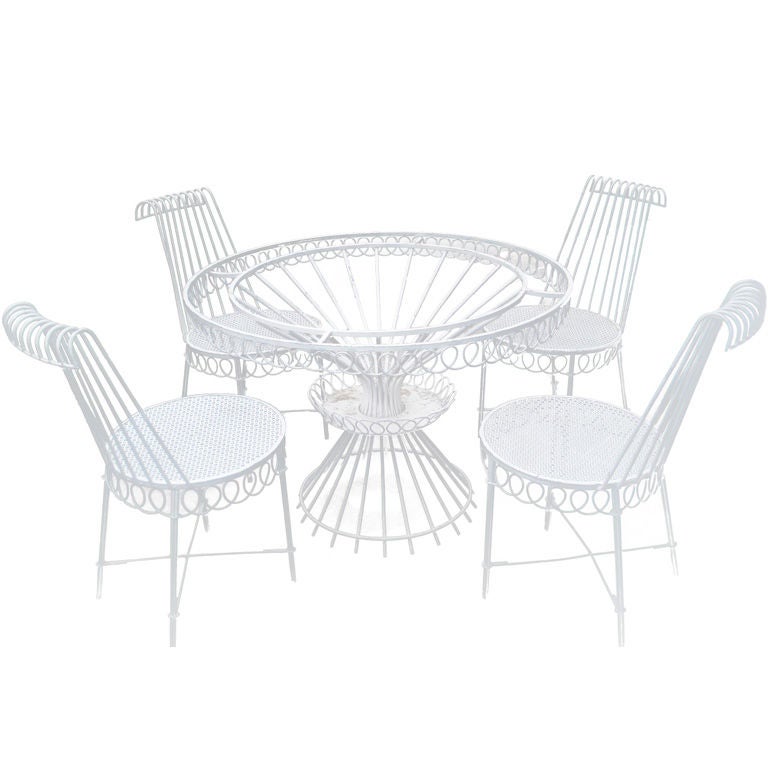 Outdoor Furniture by Mathieu Mategot for La Pave du Roi