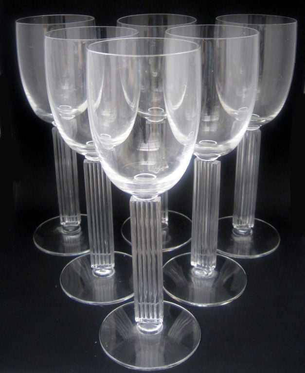 Eighteen Walter Dorwin Teague American Art Deco Embassy Stems