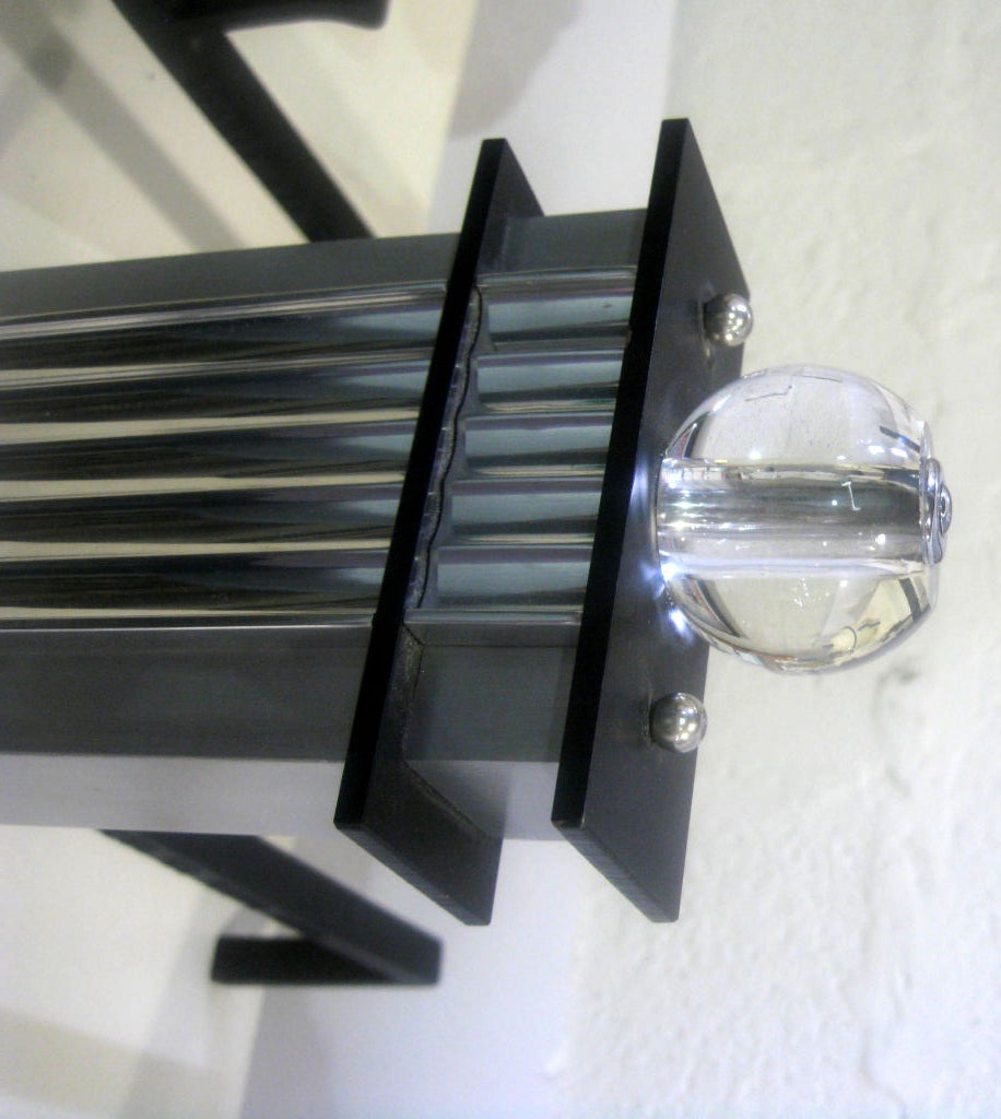 American Art Deco Skyscraper Andirons