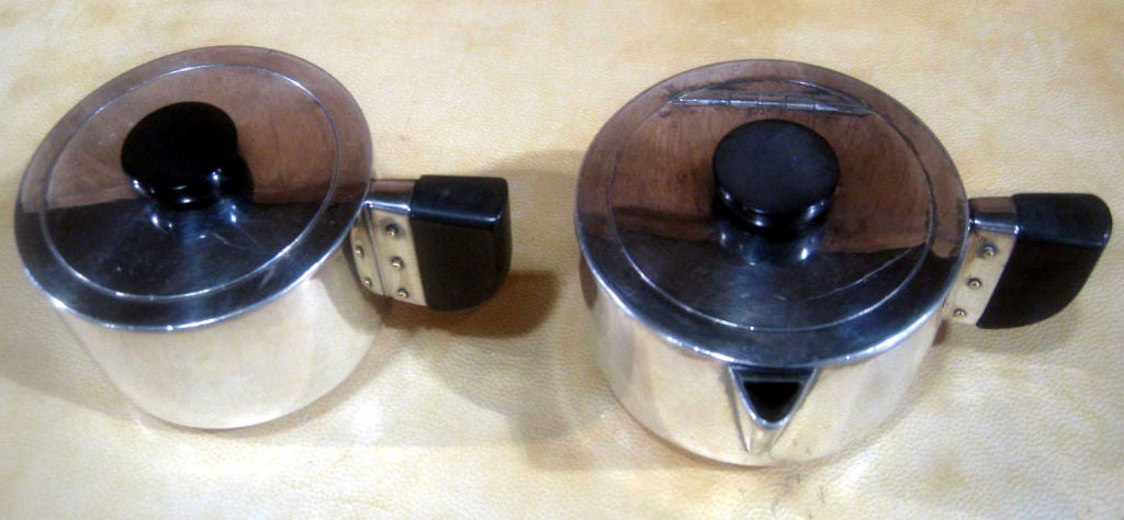 American Art Deco Sugar and Creamer by Jean Theobald