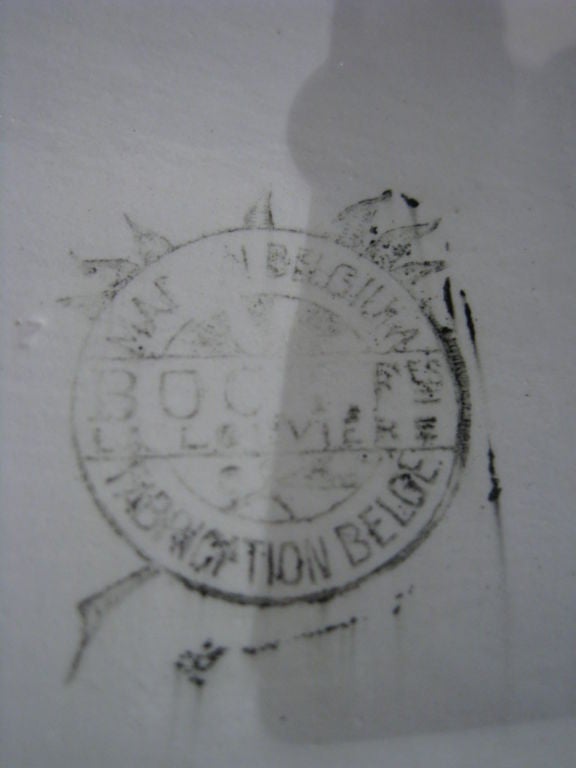 Boch Freres Belgian Art Deco Tall Geometric Vase