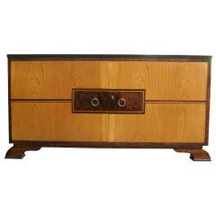 Sleek Swedish Art Deco 2-door cabinet / sideboard /credenza.