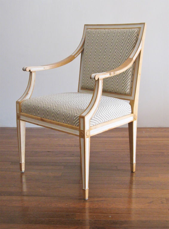 Swedish Pair Carl Malmsten fauteuils design for Princess Margaretha 1919