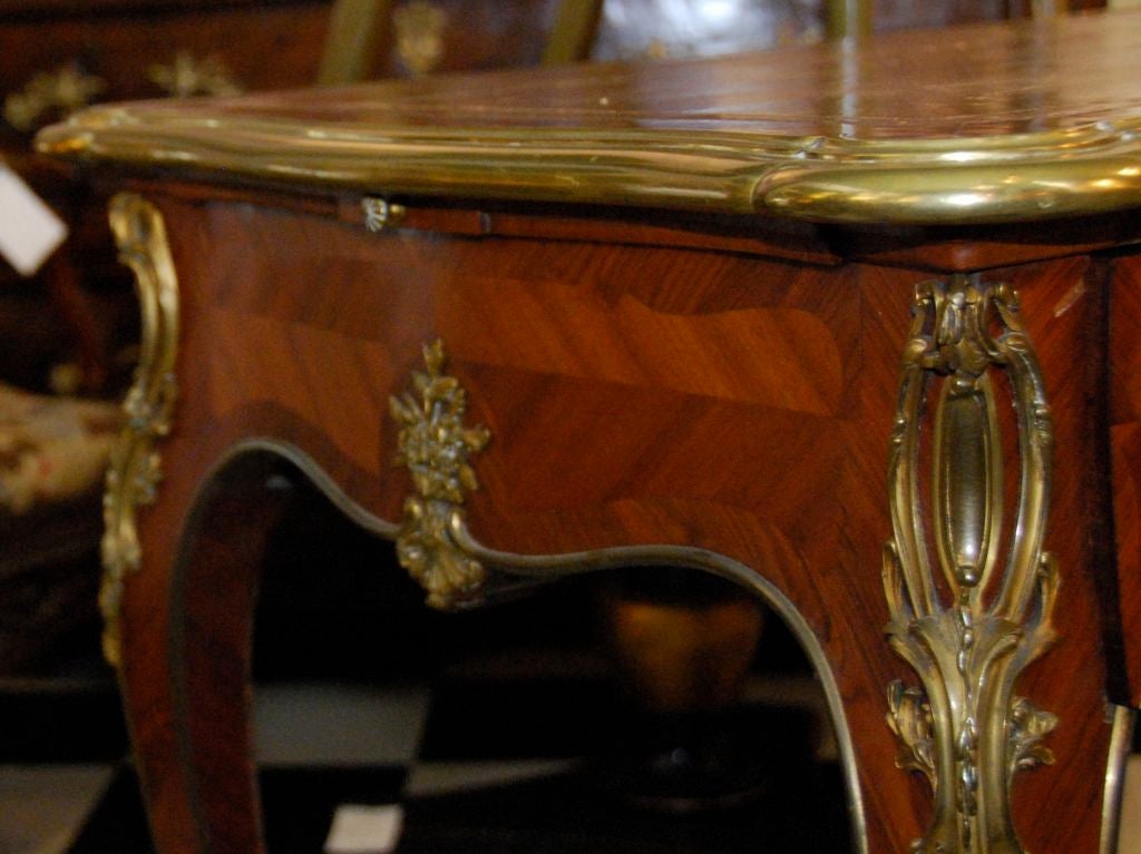19th Century Louis XV style bureau plat For Sale