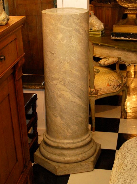 Continental faux marble column