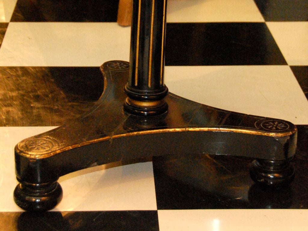 Ebonized dumb waiter, two tiers In Good Condition For Sale In Charlottesville, VA