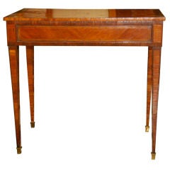 Parquetry veneered French table