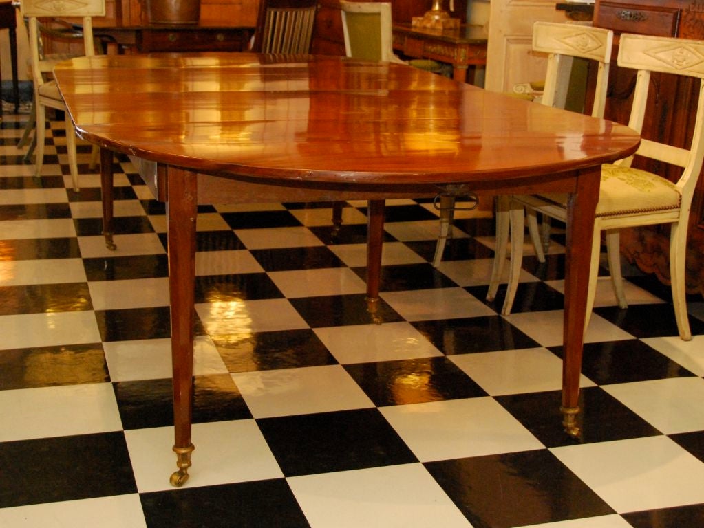 French mahogany drop leaf table