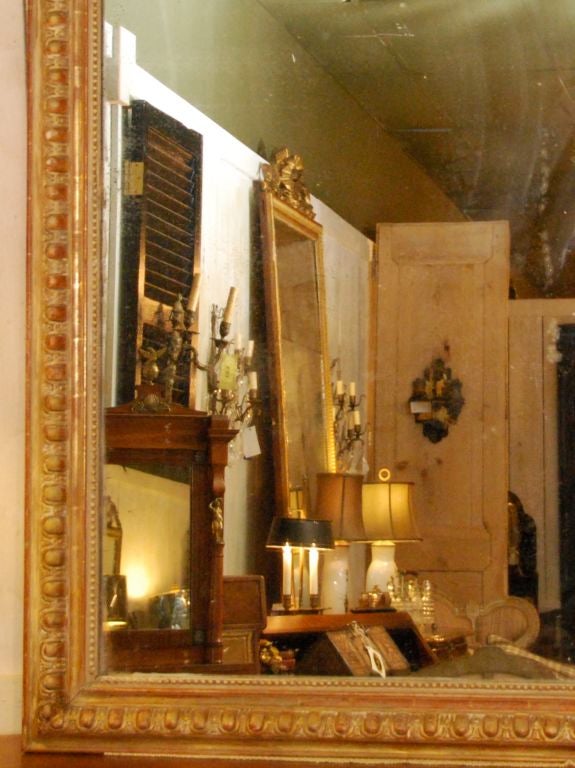 French Louis Philippe gilded mirror