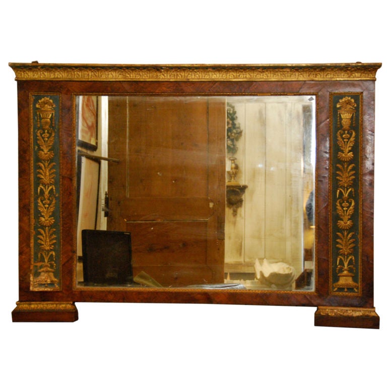 Over-the-mantle mirror in Adam’s taste For Sale