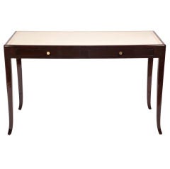 Tommi Parzinger Leather Top Writing Table