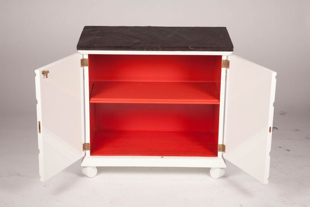 American White Lacquer Cabinet by Dorothy Draper (2 of 2 available)