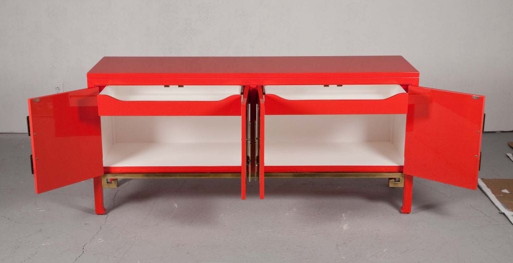 Mastercraft Coral Lacquered Credenza