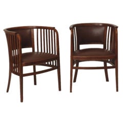 Pair of Secessionist Marcel Kamerer Armchairs