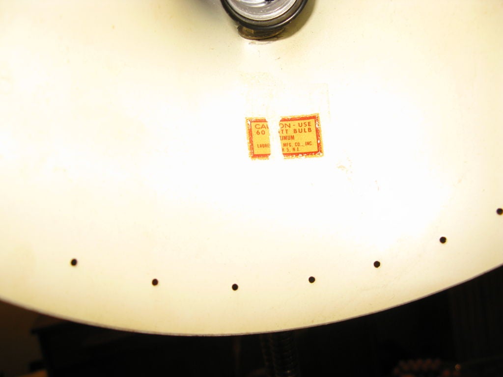 Brass Mid Century Double Gooseneck Arm Laurel Standing Lamp