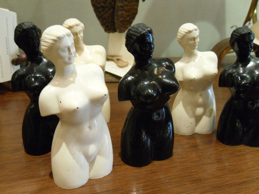 Deco Salt and Pepper Shaker Sets, Figural Nude Women 1
