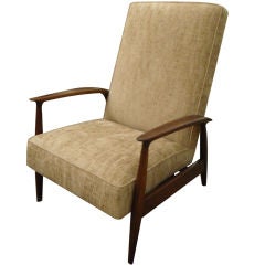Walnut reclining lounge chair by Milo Baughman for Thayer Coggin