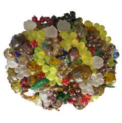 Hand Made Italian Glass Fruit  Ceiling Fixture