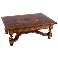 Antique Dutch Inlaid Baroque Coffee Table