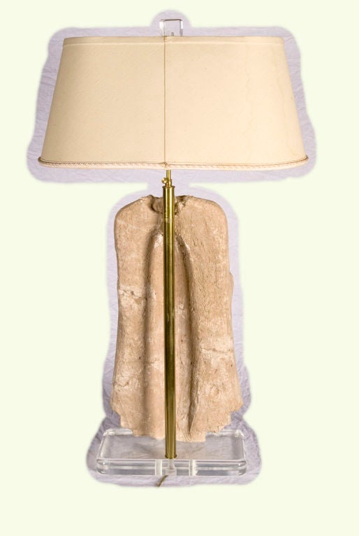 Indian Carved Stone Goddess Sculpture Lamp