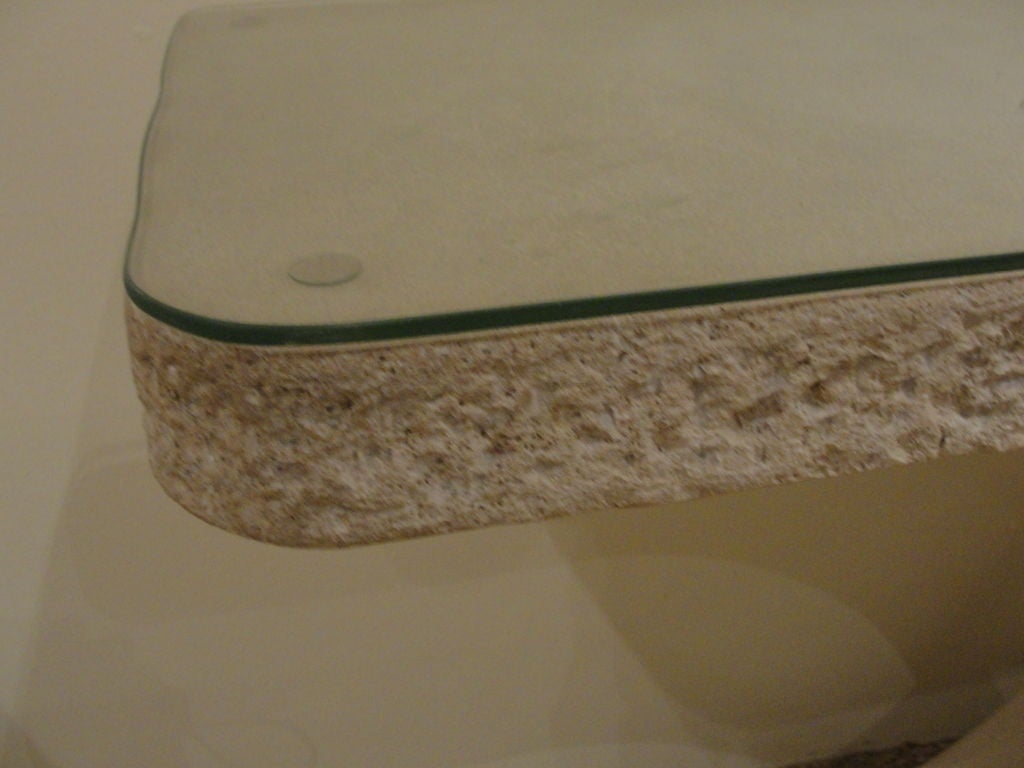 20th Century A Karl Springer Cast Stone Console from JMF Series