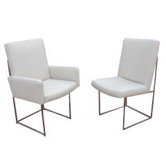 Set of 10 Milo Baughman Dining Chairs