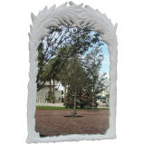 Vintage Pair of Sirmos Palm Tree Style Mirrors