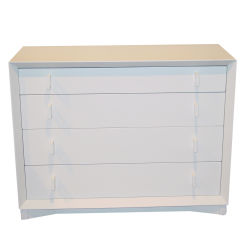 Vintage 1950
s Chest of Drawers With Cut Out Handles