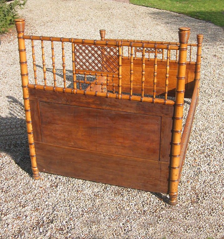 FAUX BAMBOO FULL SIZED BED