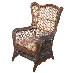 BAR HARBOR WICKER WING CHAIR