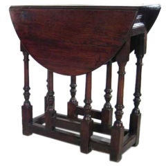 Antique Petite Colonial Revival Style Gateleg Table