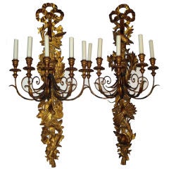 Pair of Italian Giltwood Wall Sconce