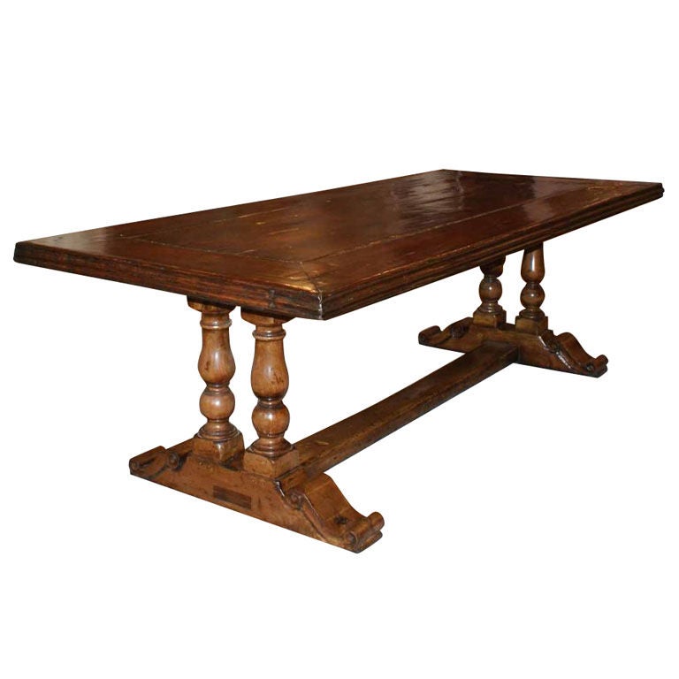 Italian Renaissance Style Scroll Base Table