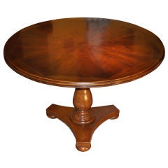 French Walnut Pedestal Table
