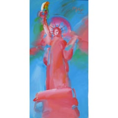 Vintage PETER MAX, Statue of Liberty
