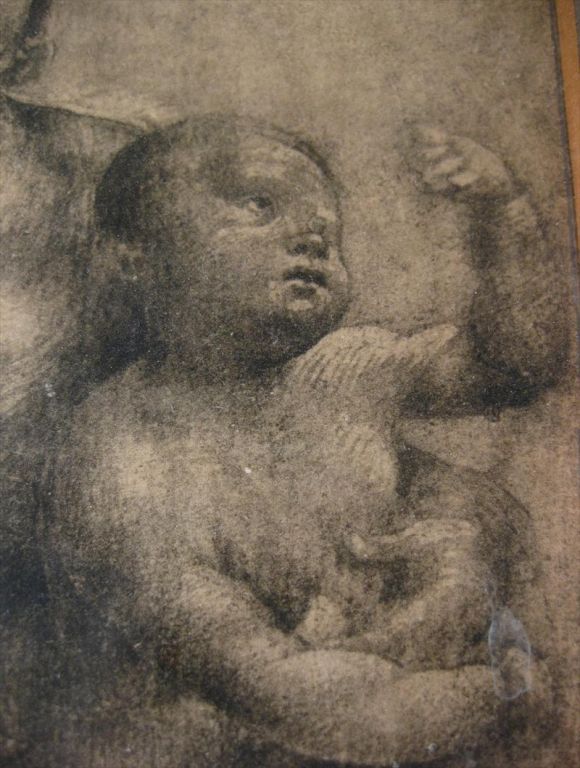 19th C. Italian Gilded Frame with Renaissance Print 2