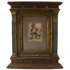 19th C. Italian Gilded Frame with Renaissance Print