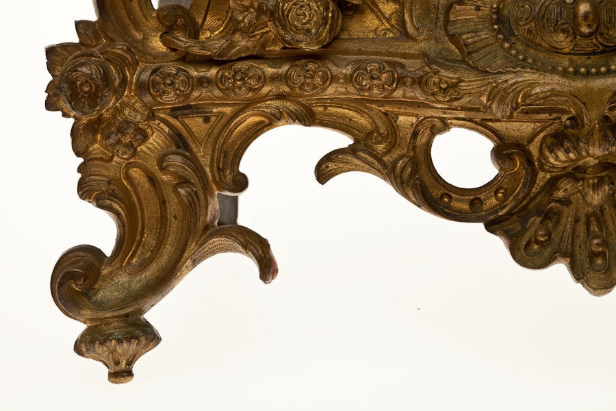 French Spelter and Gilt Bronze Mantle Clock 4