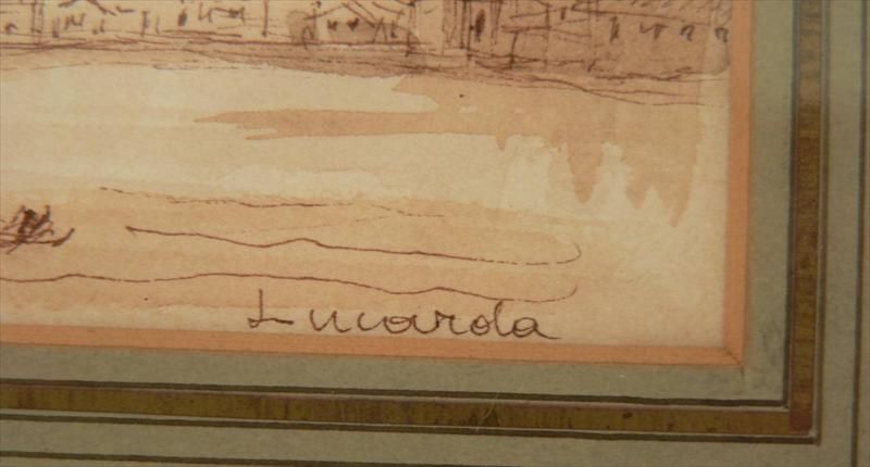 Lucarda, Italian Watercolor on Paper 1