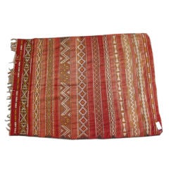 Vintage Flatwoven Moroccan Carpet