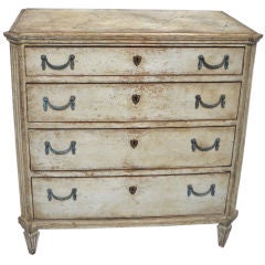 Period Gustavian Chest of Four Drawers